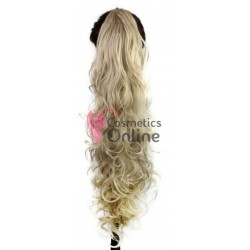 Extensie de par coada ondulata cu cleste 70 cm Blond Ash Ombre 402618T88